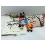 Willow Beach Resort laminated menu, vtg kite and