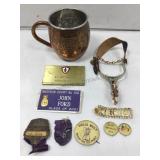 Horse-riding copper spur, Buck