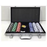 Poker chip set in case