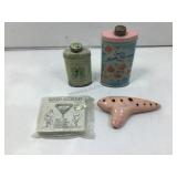 Vtg Talcum powder, Paris Garters empty box & 12