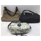 3 Handbags purses, Jeanne Benet & more, some