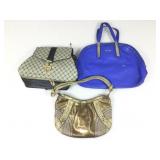 3 Handbags purses, BeBe & more, some damage