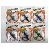 Miniature Dyna-Flites die-cast toy airplanes,