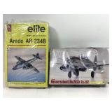2 model kits, Messerschmitt Me262A-2a/U2 & German