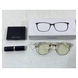 Tanlys prescription glasses & Estï¿½e Lauder make