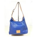 Dooney & Bourke Navy Pebble Grain Leather Paige