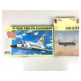 Model kits, War Eagle AR-234 & F-102 Delta