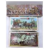 Model kits, Tally-Ho Coach, Roman Chariot & State