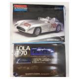 Model kits, Lola T-70, 1:25 scale & Mercedes 300