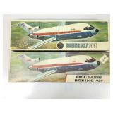 Model kits, duplicate, TWA Boeing 727, 144th