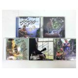 5 Signed Hawaiian CDs, assorted