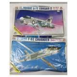 NOS Sealed model kits, Vought F-8E Crusader &