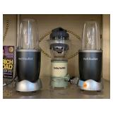 2 nutribullet and 1 baby bullet blenders.
