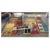 Vintage Magazines, Manuals, And Sticker.