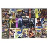 Assorted comic books.