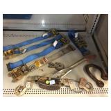 Comealong Winch, Ratchet Straps, and More.