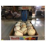 Wilson Football and Assorted Baseballï¿½s.