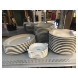 Assorted Serving Plates, Platters, and More.