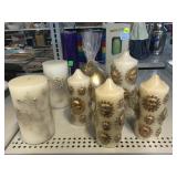 Assorted New Decorative Candles.