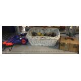 Basket of Artificial Fruits/Veggies, Storage Box,