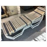 3 folding lounge chairs