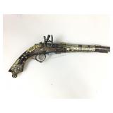Antique Ottoman Style Flintlock Pistol with Bone