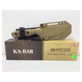 NIB KA-BAR Knife with Sheath - collab with BK&T