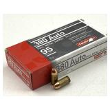 50 Rounds 380 ACP Ammo - 95gr FMJ