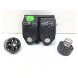 Pair HKS Speedloader in Holster - 10-A for 38/357