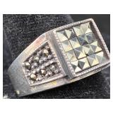 Sterling Silver Ring, Tw 7.1g, Sz 7ï¿½