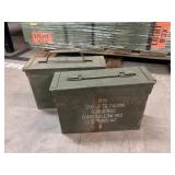 Pickup at Mall - Pair Small Metal Ammo Cans -