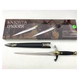 Knights Dagger with Sheath in Box