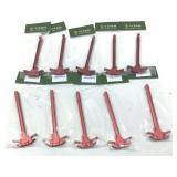 10pcs NIP AR-15 Charging Handles - Red Anodized