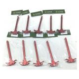 10pcs NIP AR-15 Charging Handles - Red Anodized