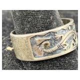 Sterling Silver Ring W/lizard, Tw 6g, Sz 10ï¿½
