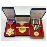 Korea War Comm. Medals in cases