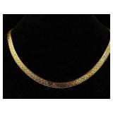 Sterling Silver Necklace, Signed Milor, Tw 24.4g,