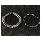 2 Sterling Silver Bracelets, Tw 31.6g, One Is