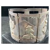 Sterling Silver Bracelet, Signed, Tw 83g, Sz 7ï¿½in