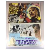 Lot of two paper movie posters one for a Spanish
