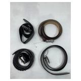 Designer leather belts, Hilfiger, Perry Ellis,