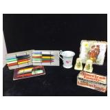 Miscellaneous lot of a ceramic hot plate salt and
