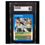 Sgc 8 1987 fleer update greg maddux