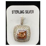 Sterling Silver Pendant W/tag, Tw 7g, Sz 1ï¿½