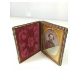 Vintage hand tooled photo frame