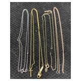 4 Sterling Silver Necklaces, Tw 5.3g, Some For