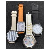 4 Mens Quartz Watches Incl. Pastorelli & More, All