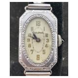 Vtg Bulova 14k Gold-plated ladies wind-up watch,