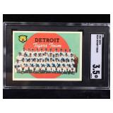 Sgc 3.5 1959 topps tigers team card