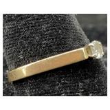 14 karat gold ring with diamond 1.73g, sz 8